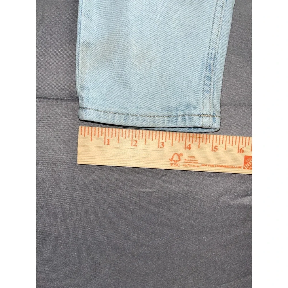 Gap‎ Denim Mom Jeans Girls 12 Blue Light Wash Skinny Leg Distressed Outdoor
